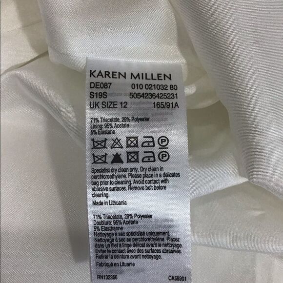 Karen Millen Belted Fit And Flare Dress New With Defect Size 8 - Picture 11 of 16